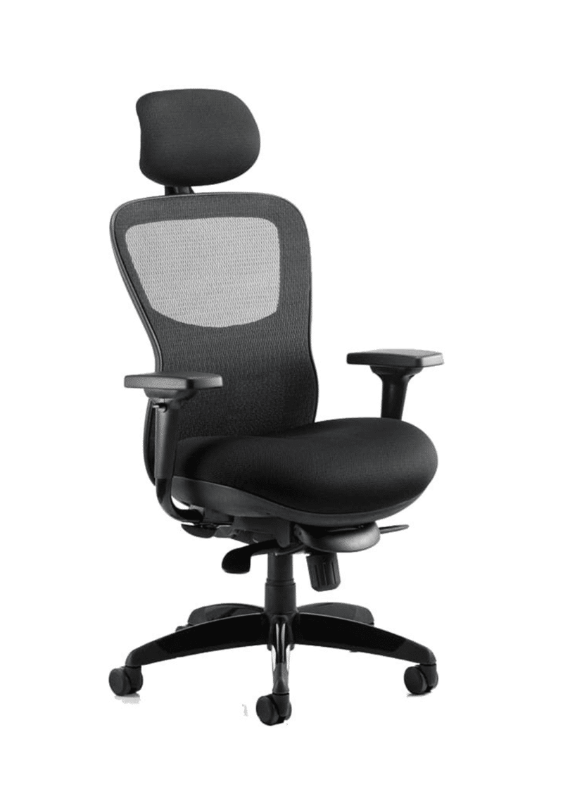 Stealth Shadow High Mesh Back Ergonomic Posture Chair with Arms - Image 2