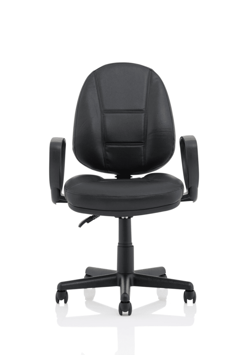 Jackson Medium Back Black Leather Task Operator Office Chair - Image 13