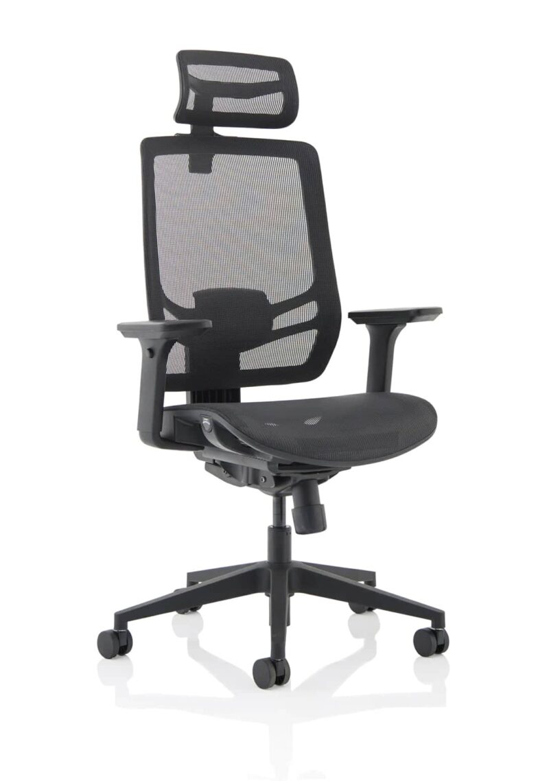 Ergo Twist High Mesh Back Task Operator Office Chair with Arms - Image 27