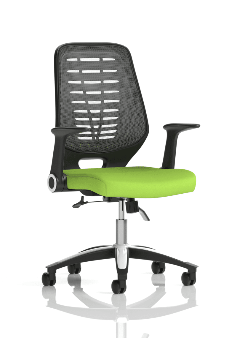 Relay Medium Mesh Back Task Operator Office Chair with Arms - Image 65