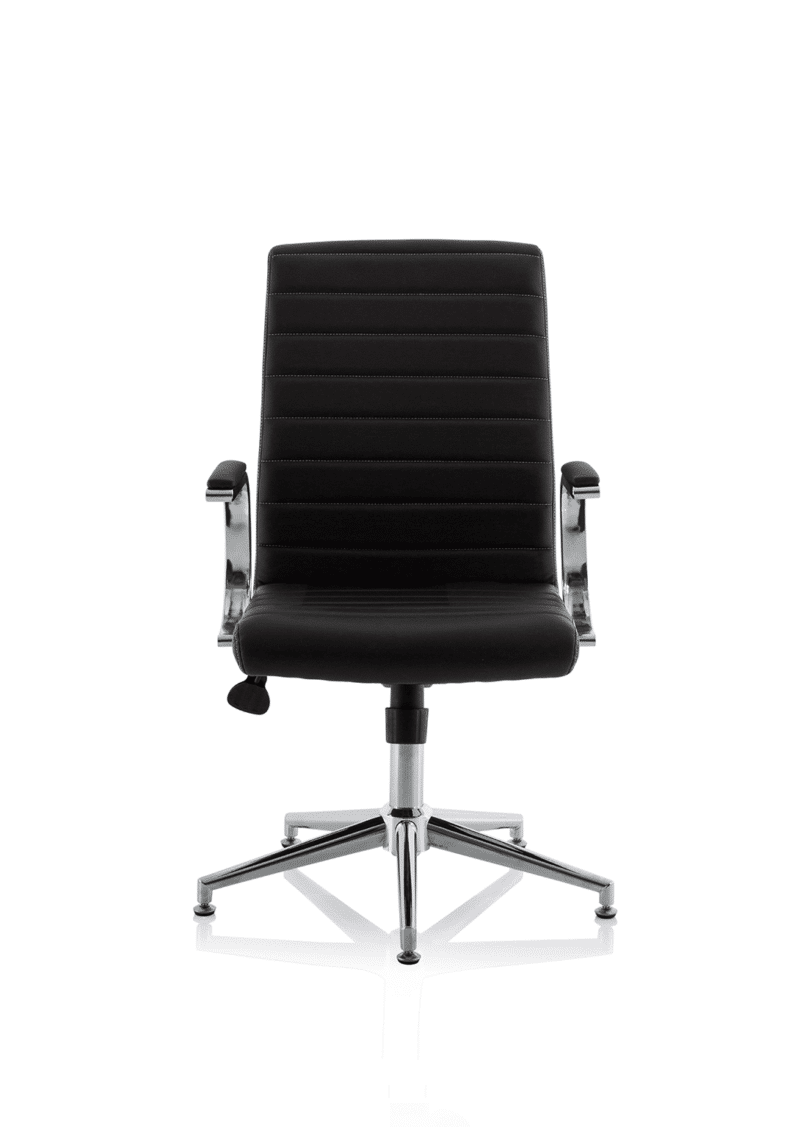 Ezra Medium Back Leather Executive Office Chair with Arms - Image 33
