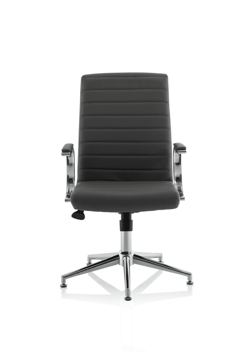 Ezra Medium Back Leather Executive Office Chair with Arms - Image 41