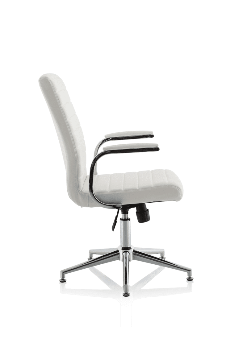 Ezra Medium Back Leather Executive Office Chair with Arms - Image 54