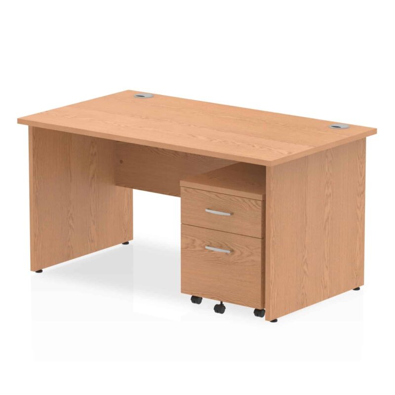 OE - Impulse Panel End Straight Desk With Mobile Pedestal - Image 25