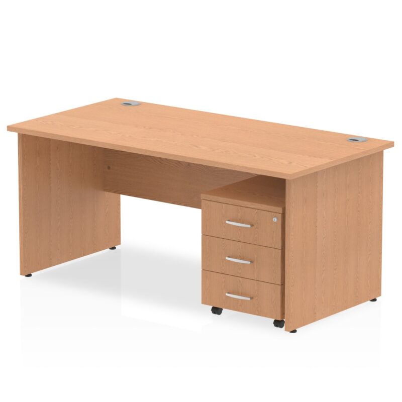 OE - Impulse Panel End Straight Desk With Mobile Pedestal - Image 45