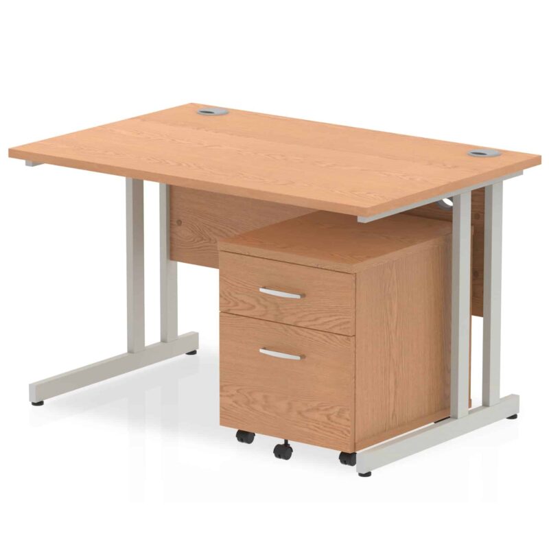 OE - Impulse 1200mm Cantilever Straight Desk With Mobile Pedestal - Image 31