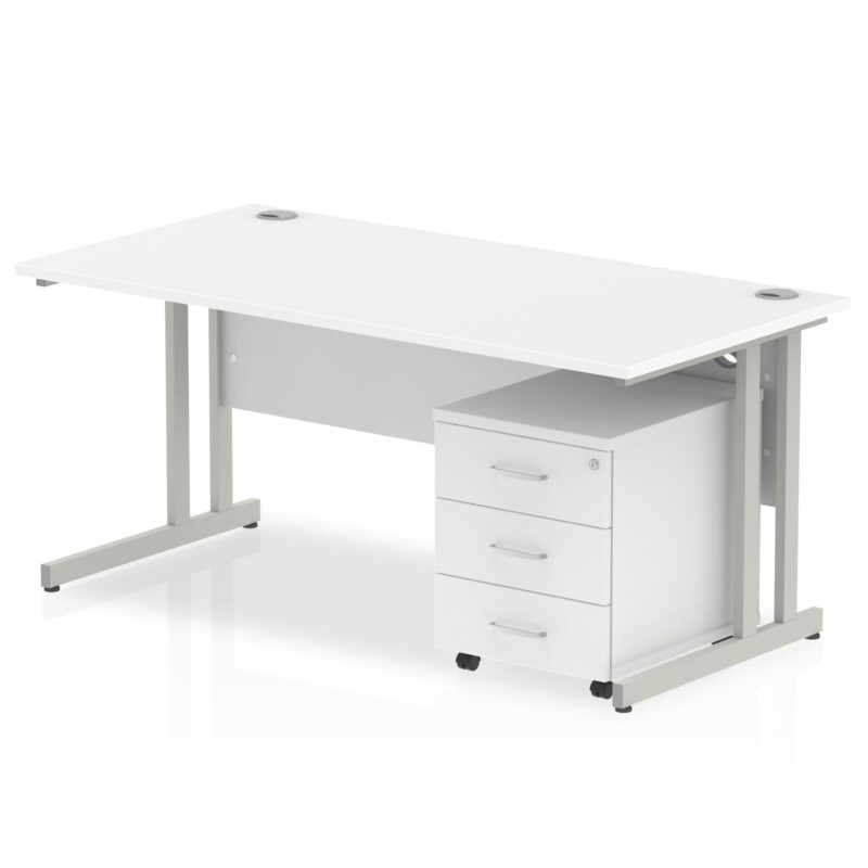 OE - Impulse 1400mm Cantilever Straight Desk With Mobile Pedestal - Image 21