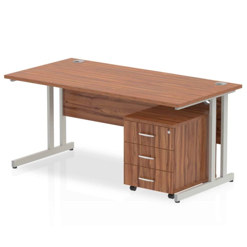 Impulse 1800mm Cantilever Straight Desk With Mobile Pedestal - Image 5