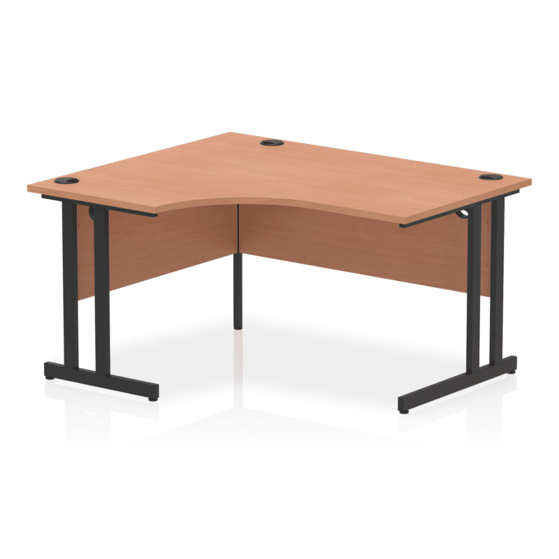 Impulse 1400mm Left Crescent Desk Cantilever Leg - Image 13