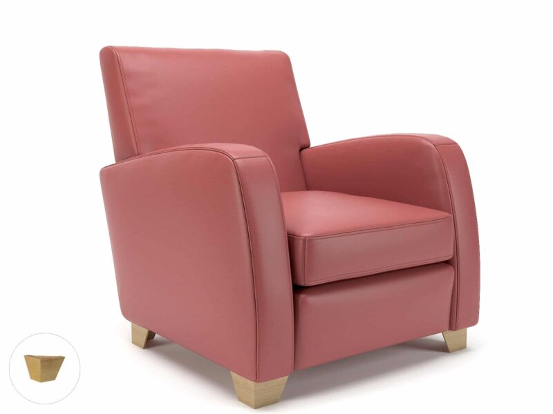 Wynne 81cm Wide Armchair in Cristina Marrone Ultima Faux Leather - Image 104