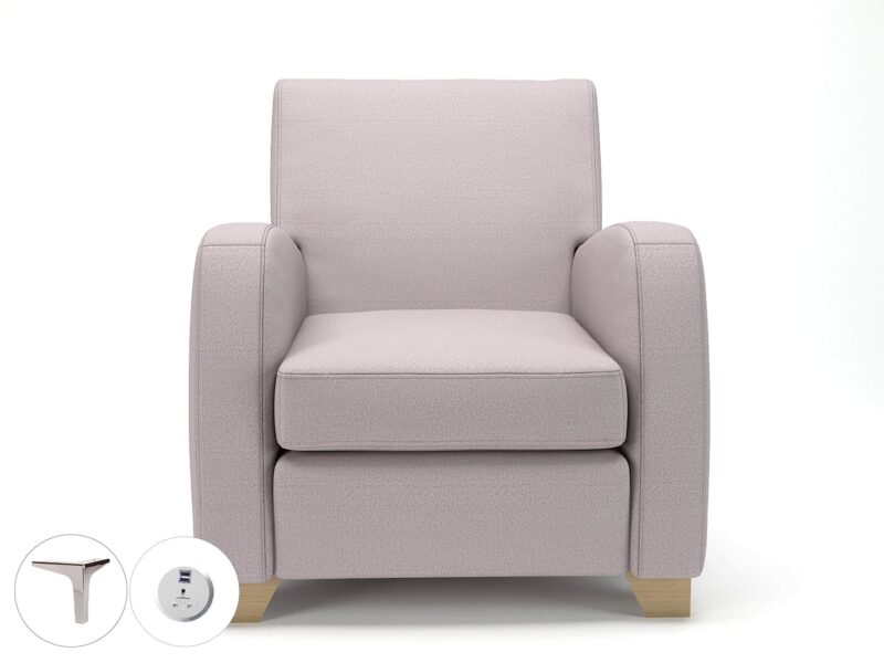 Wynne 81cm Wide Armchair in Warwick Dolly Fabric - Image 47