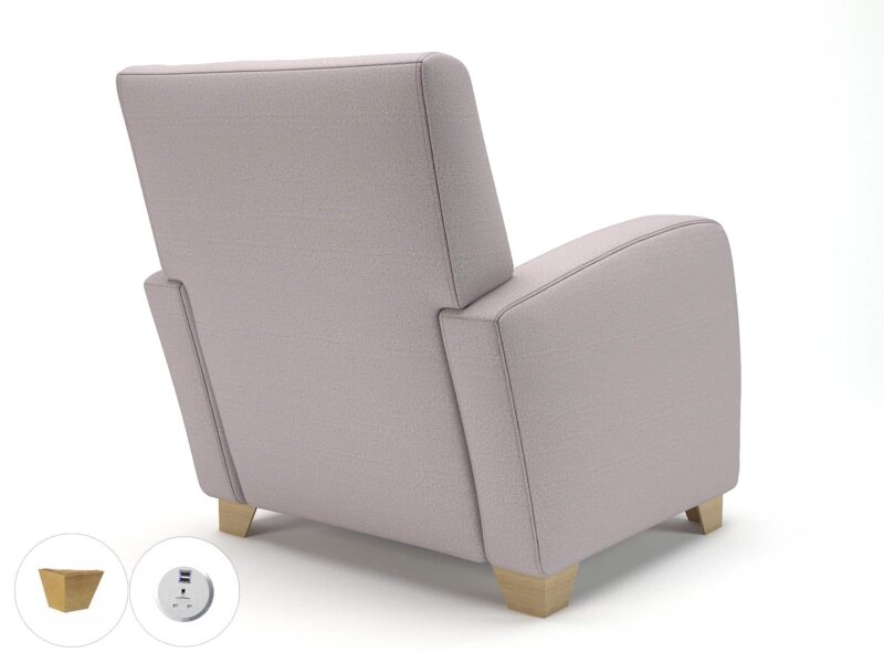 Wynne 81cm Wide Armchair in Warwick Dolly Fabric - Image 56