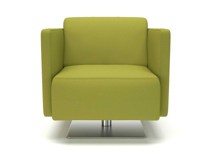 Napa Slim Arm 75cm Wide Swivel Armchair in Warwick Dolly Fabric - Image 2