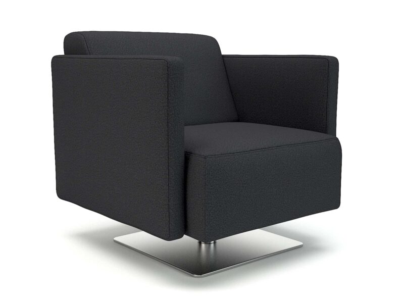 Napa Slim Arm 75cm Wide Swivel Armchair in Warwick Dolly Fabric - Image 4
