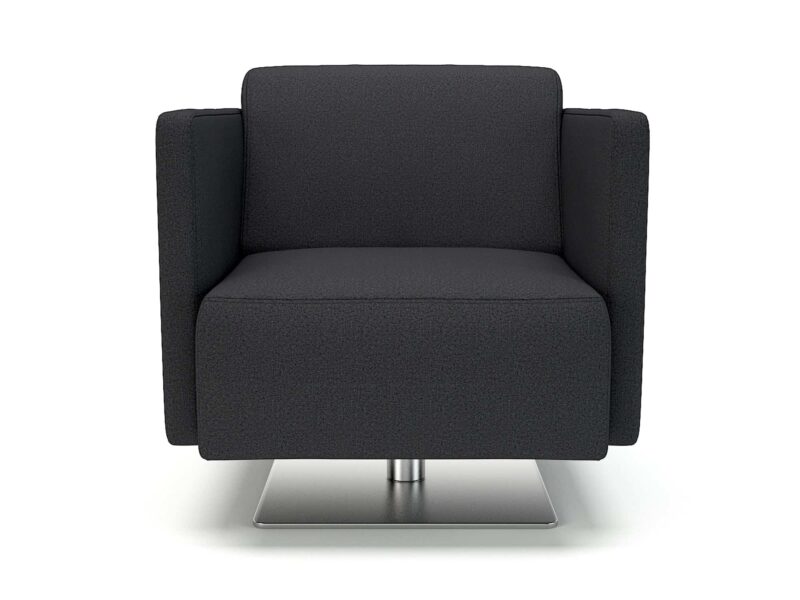 Napa Slim Arm 75cm Wide Swivel Armchair in Warwick Dolly Fabric - Image 5