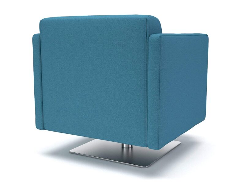 Napa Slim Arm 75cm Wide Swivel Armchair in Warwick Dolly Fabric - Image 9