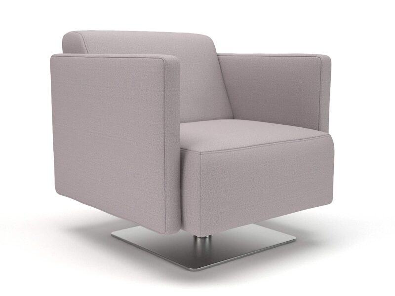 Napa Slim Arm 75cm Wide Swivel Armchair in Warwick Dolly Fabric - Image 10