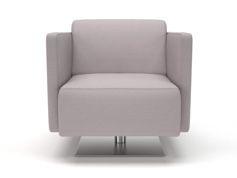 Napa Slim Arm 75cm Wide Swivel Armchair in Warwick Dolly Fabric - Image 11