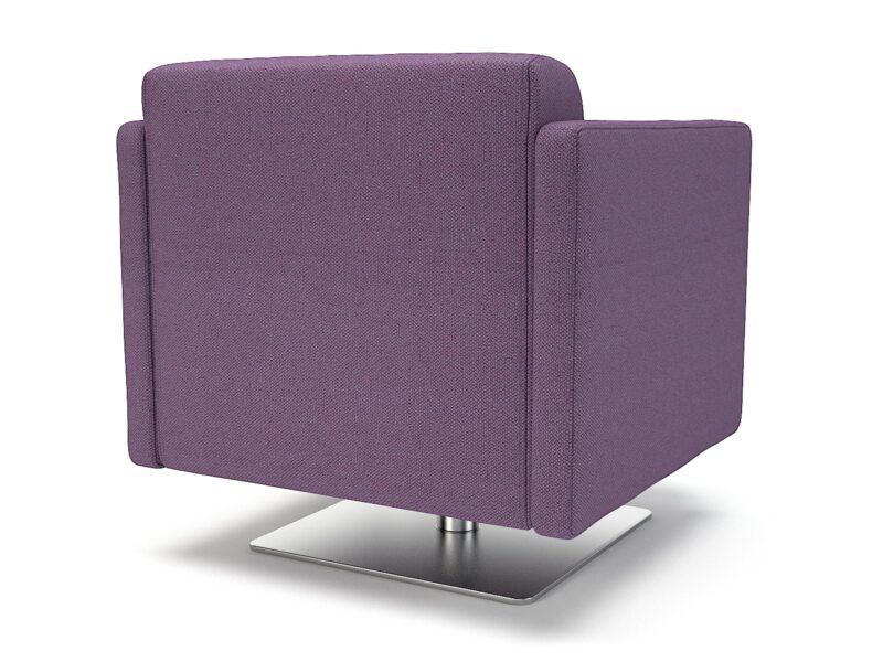 Napa Slim Arm 75cm Wide Swivel Armchair in Camira Era Fabric - Image 24