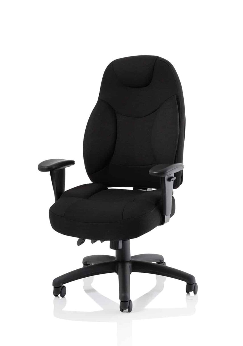 Galaxy Medium Back Task Operator Office Chair with Adjustable Arms - Image 4