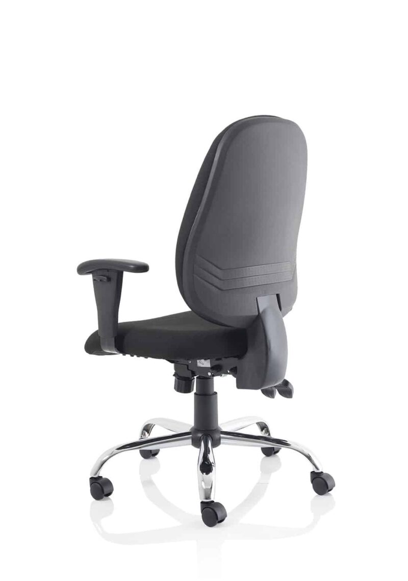 Lisbon Medium Back Task Operator Office Chair with Height Adjustable Arms - Image 6