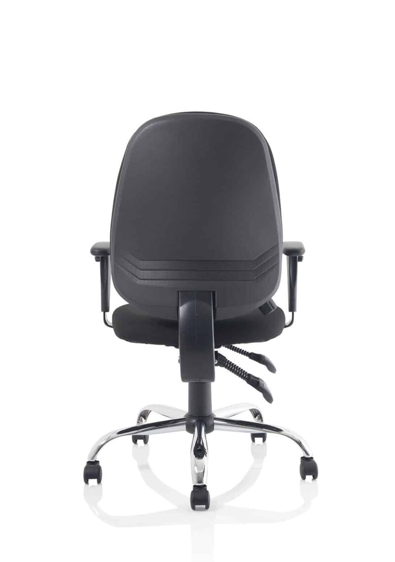 Lisbon Medium Back Task Operator Office Chair with Height Adjustable Arms - Image 7