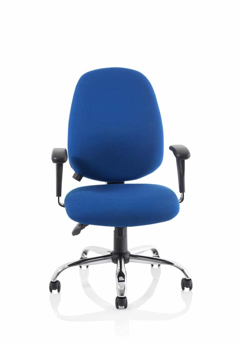 Lisbon Medium Back Task Operator Office Chair with Height Adjustable Arms - Image 12