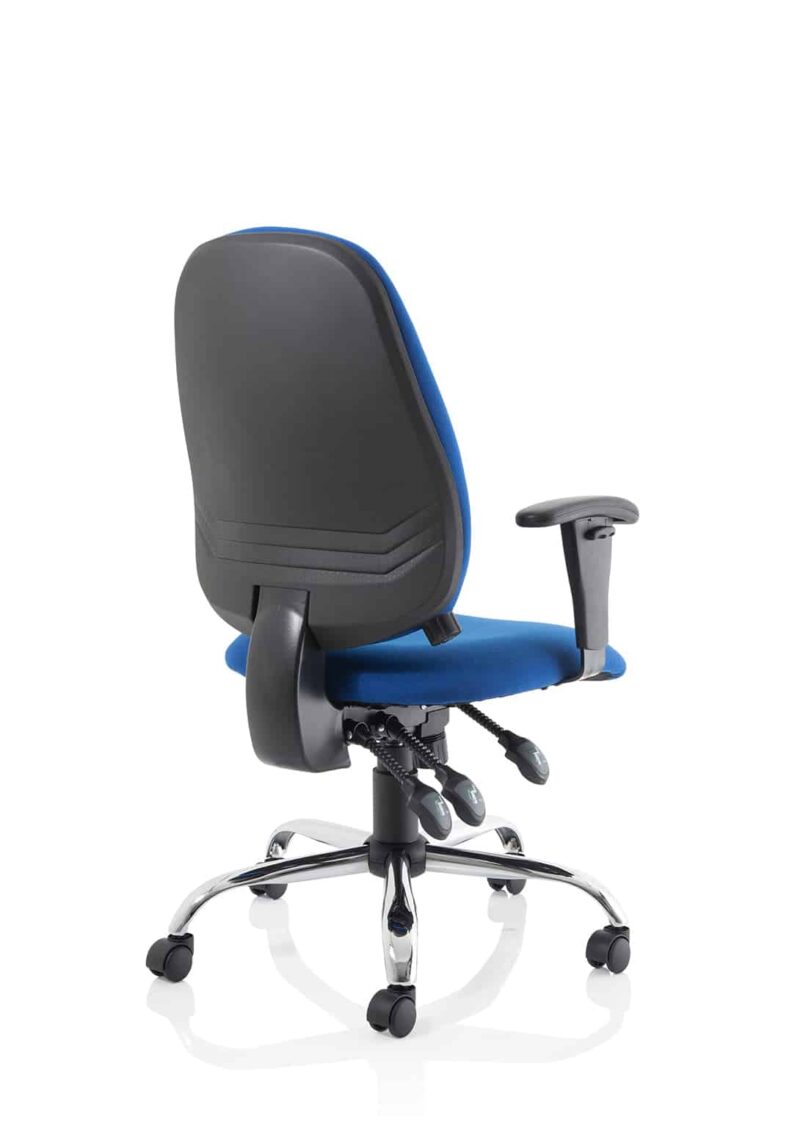 Lisbon Medium Back Task Operator Office Chair with Height Adjustable Arms - Image 17