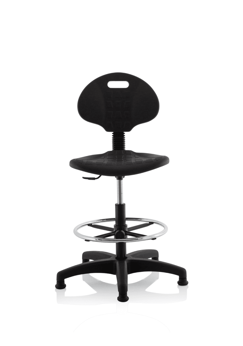 Malaga Polyurethane Medium Back Hi Rise Draughtsman Task Operator Office Chair - Image 2