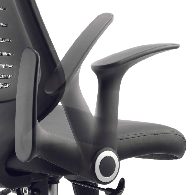 Relay Medium Mesh Back Task Operator Office Chair with Arms - Image 18