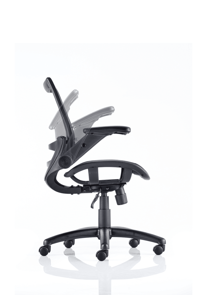 Fuller Medium Mesh Back Task Operator Office Chair with Folding Arms - Image 3