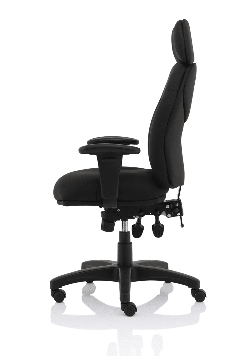 Jet High Back Black Fabric Task Operator Office Chair - Image 4