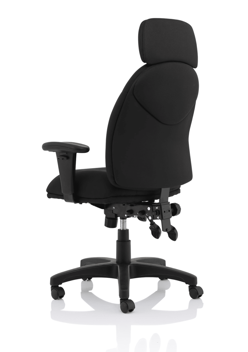 Jet High Back Black Fabric Task Operator Office Chair - Image 5