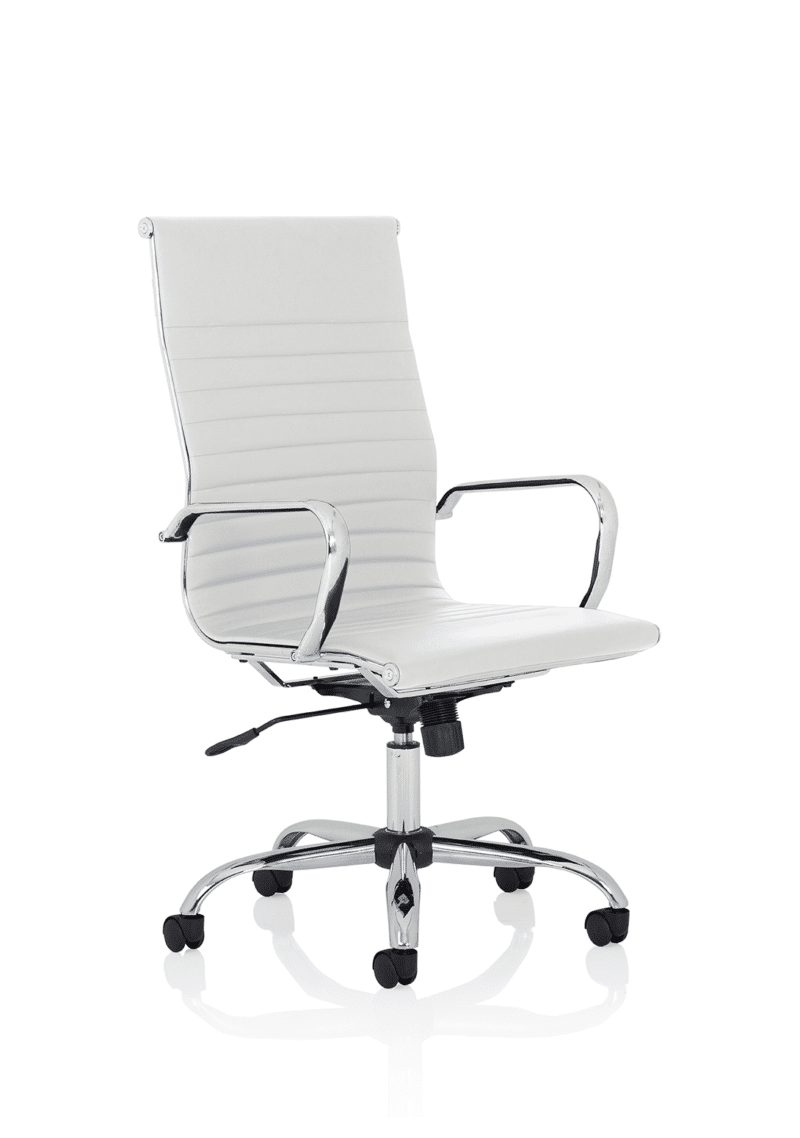 Nola Black Leather Executive Office Chair with Arms - Image 18