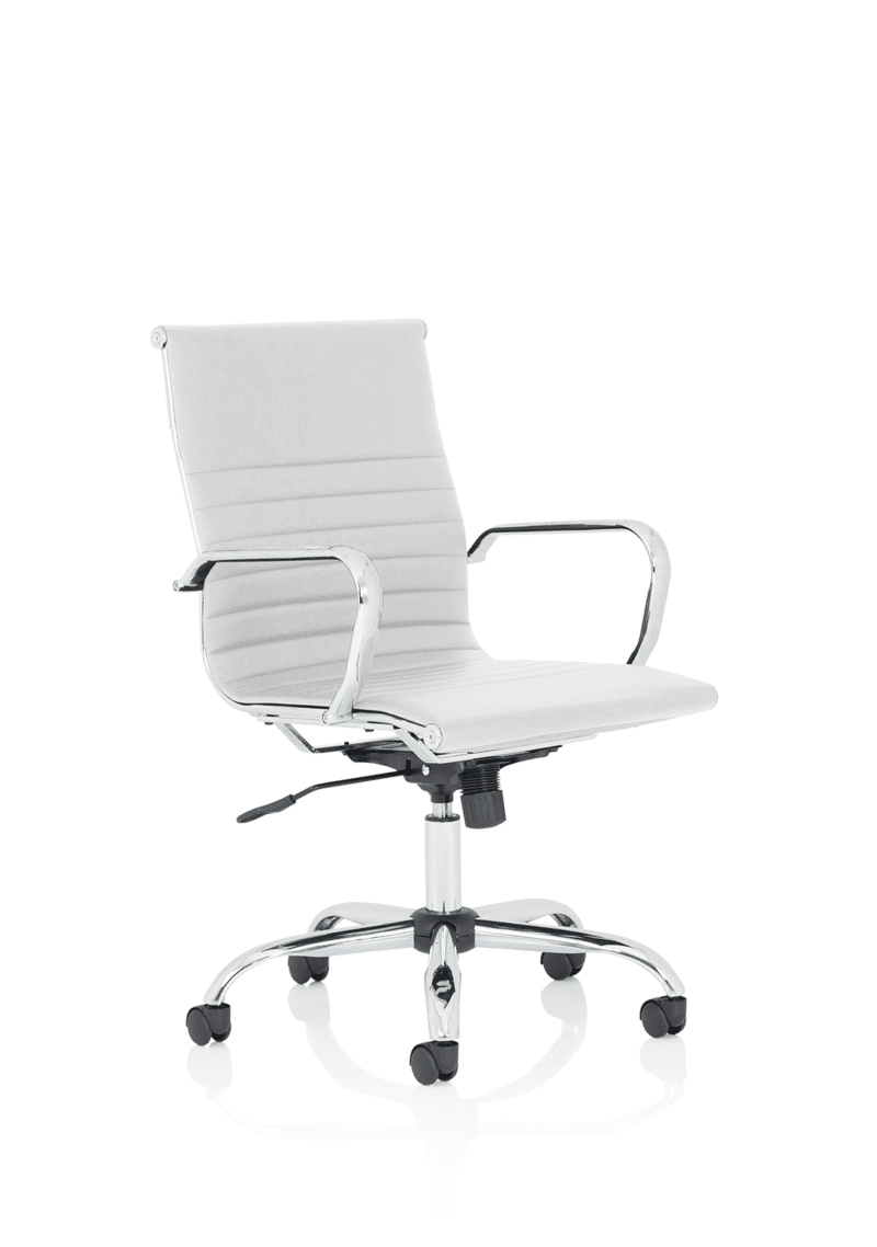 Nola Black Leather Executive Office Chair with Arms - Image 10