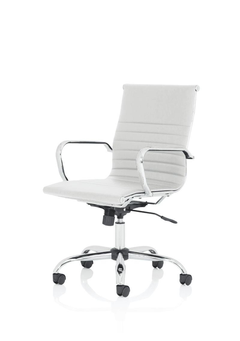 Nola Black Leather Executive Office Chair with Arms - Image 12
