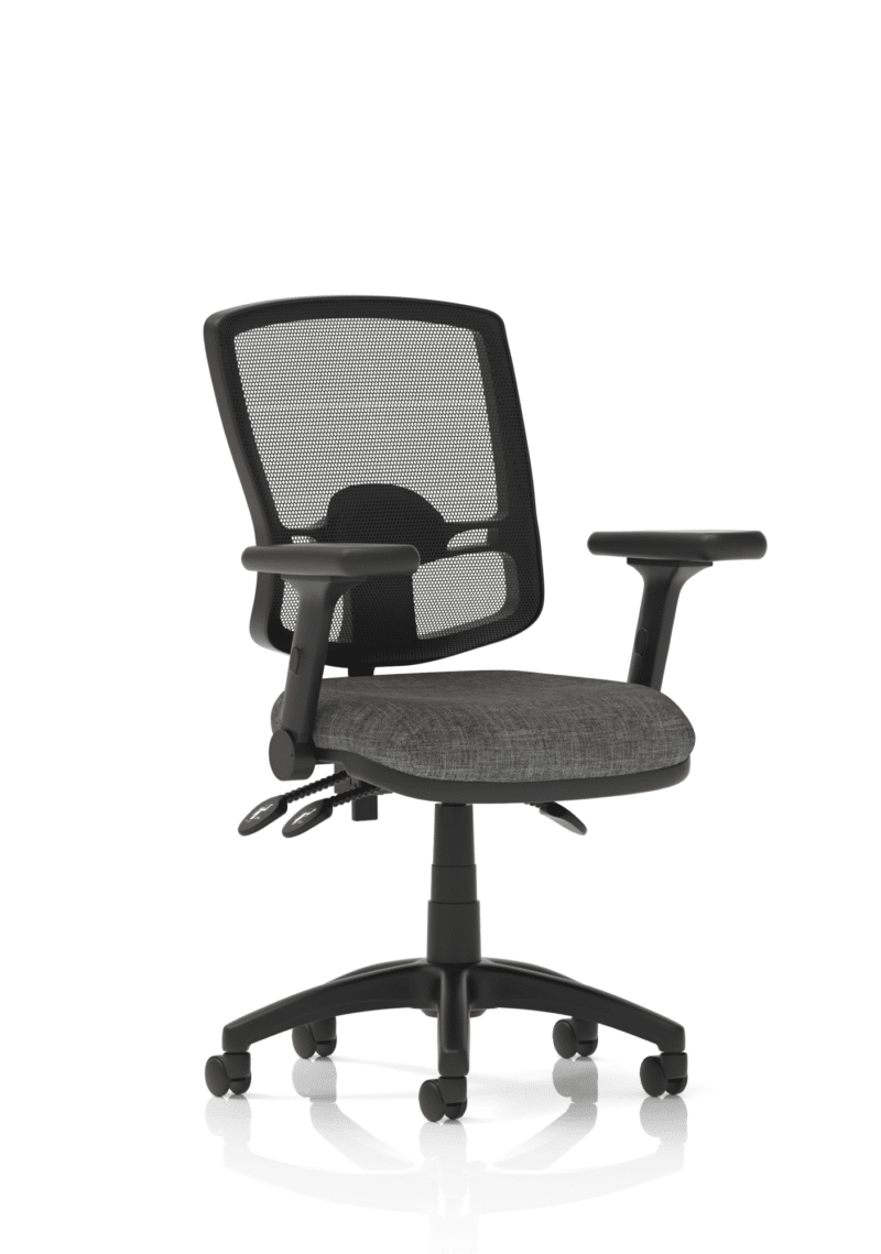 Eclipse Plus III Deluxe Medium Mesh Back Task Operator Office Chair - Image 47