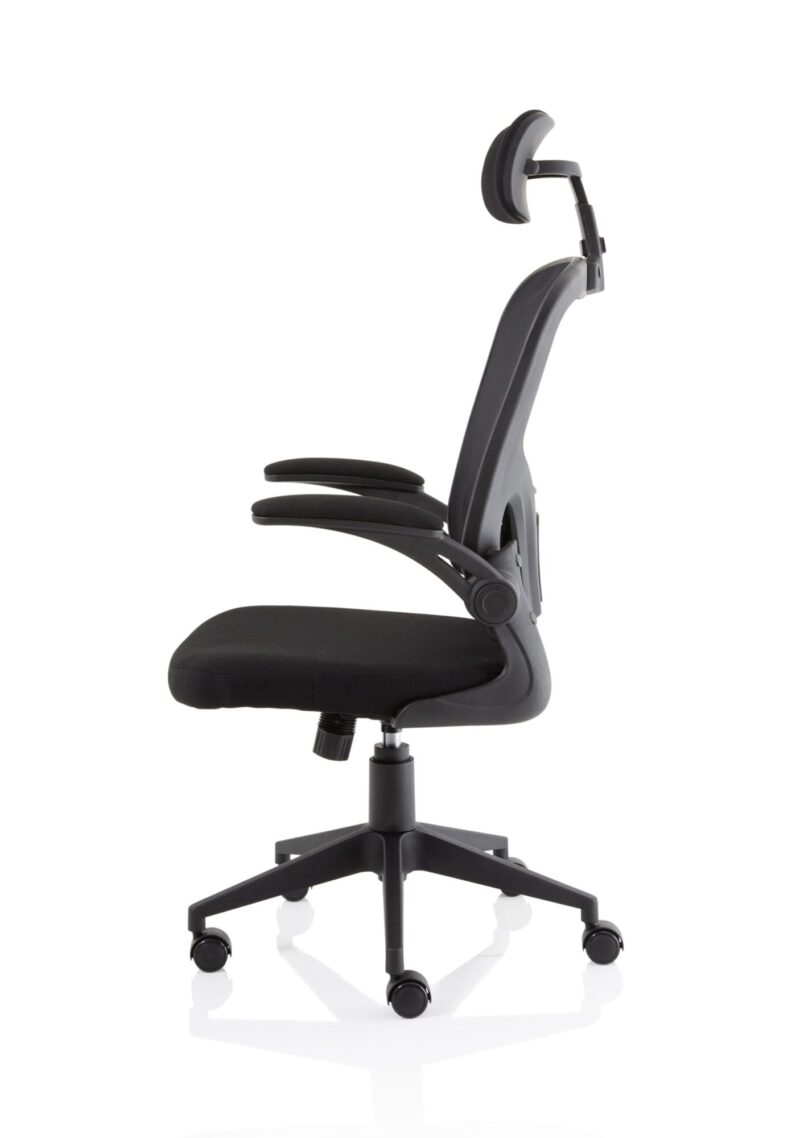 Ace Executive Mesh Chair with Folding Arms - Image 4