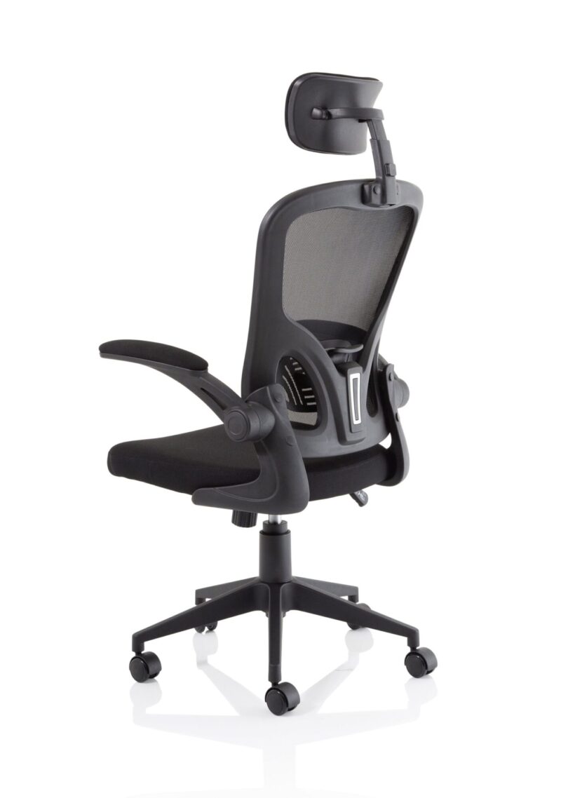Ace Executive Mesh Chair with Folding Arms - Image 5