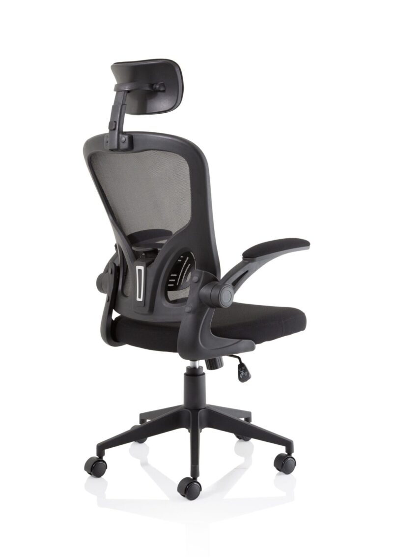 Ace Executive Mesh Chair with Folding Arms - Image 7