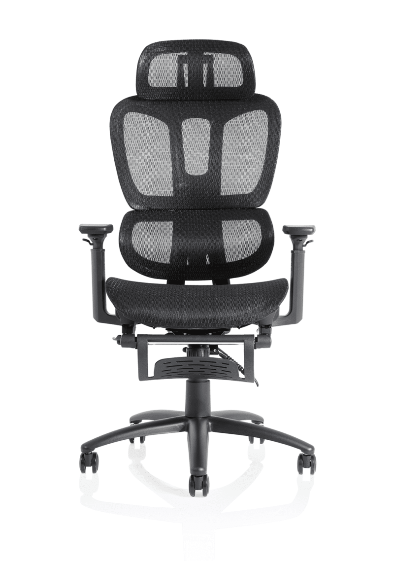 Horizon Executive Mesh Chair With Height Adjustable Arms and Footrest - Image 2