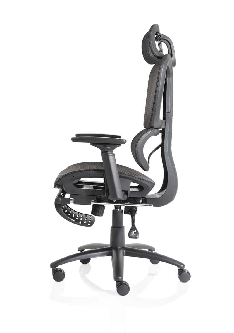 Horizon Executive Mesh Chair With Height Adjustable Arms and Footrest - Image 5