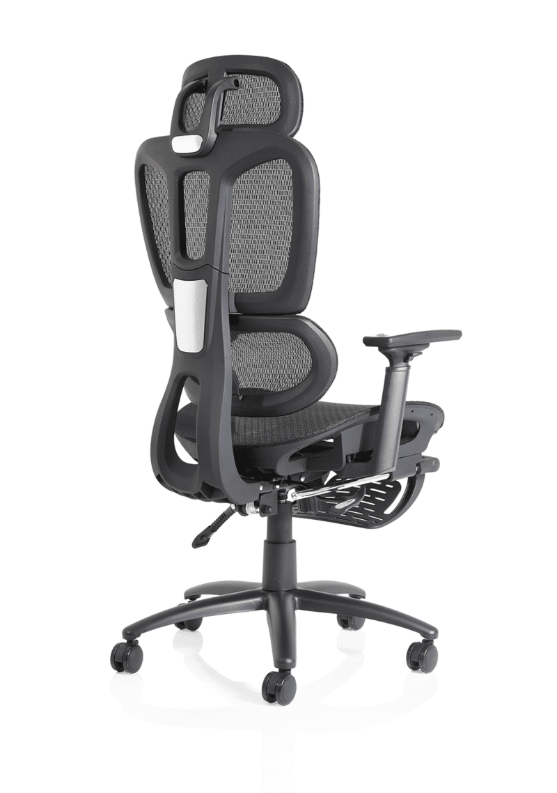 Horizon Executive Mesh Chair With Height Adjustable Arms and Footrest - Image 8