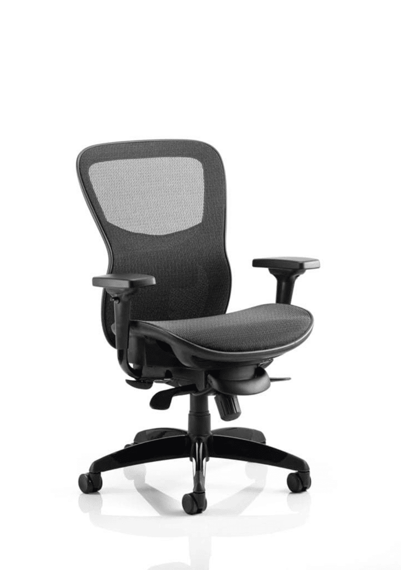 Stealth Shadow High Mesh Back Ergonomic Posture Chair with Arms - Image 4