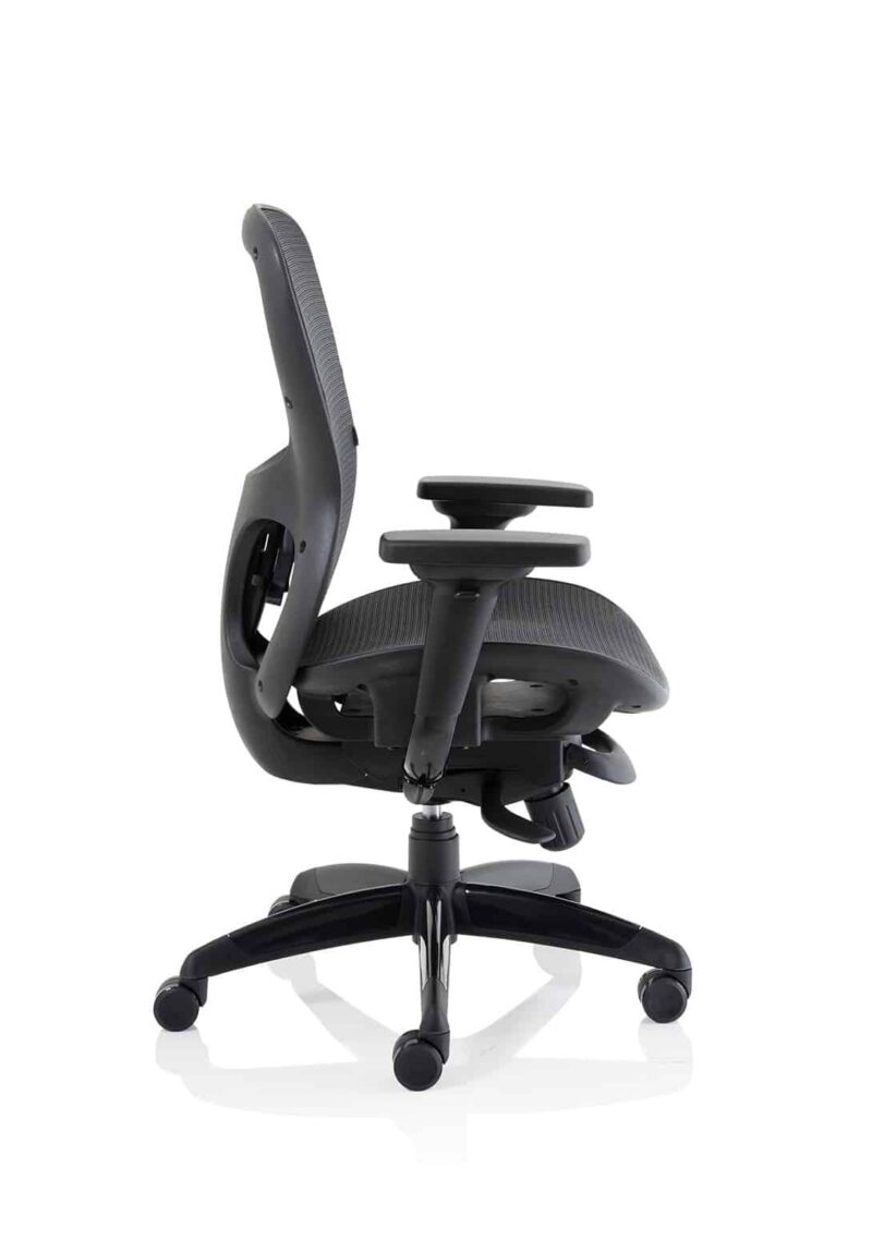 Stealth Shadow High Mesh Back Ergonomic Posture Chair with Arms - Image 11