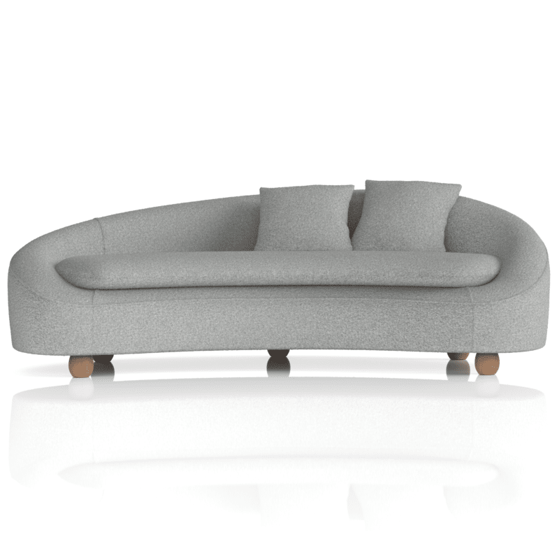 Mimi 3 Seater Curved Sofa - Image 2