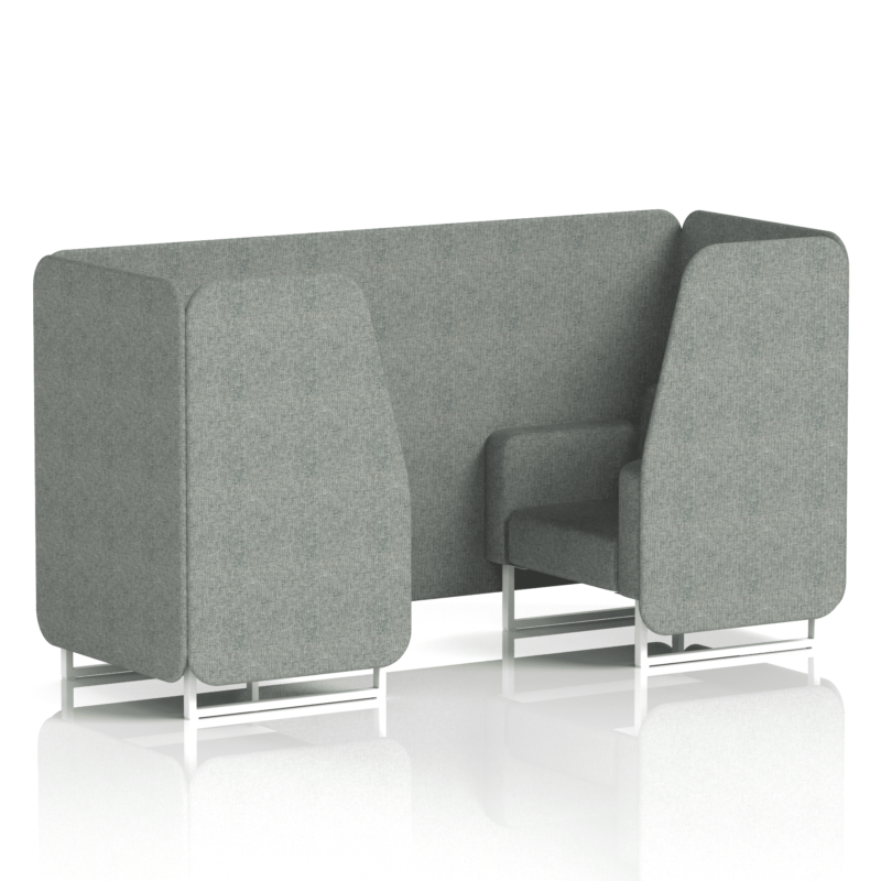 Brixworth Booth With White Legs in Single Tone