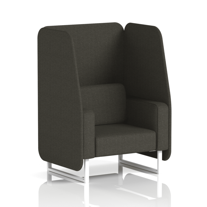 Brixworth Open Booth With White Legs in Single Tone - Image 17
