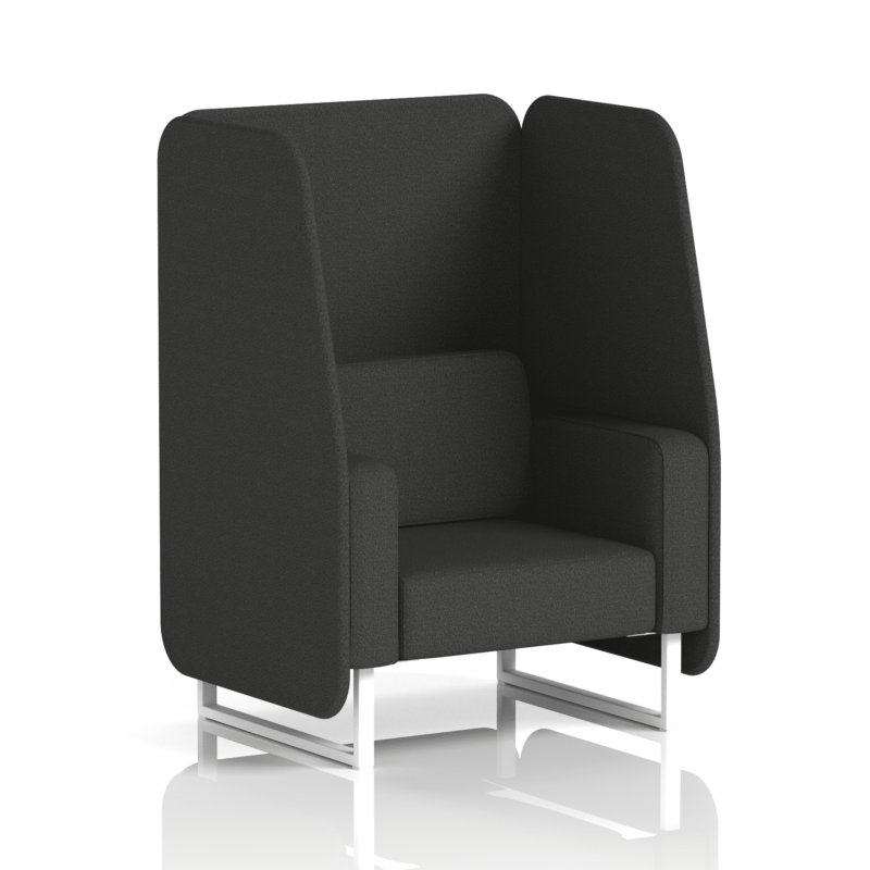 Brixworth Open Booth With White Legs in Single Tone - Image 22