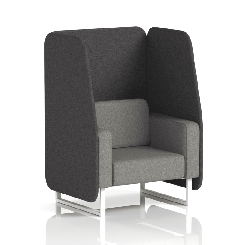 Brixworth Open Booth With White Legs in Two Tone - Image 8